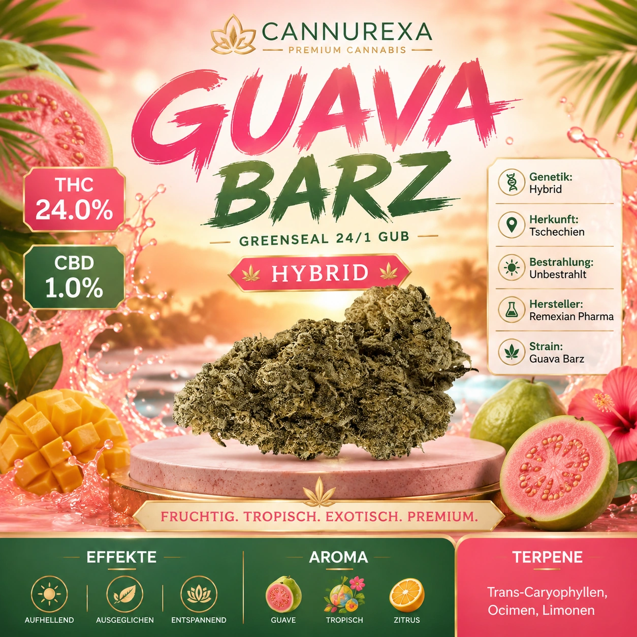 Greenseal 24/1 GUB Guava Bars