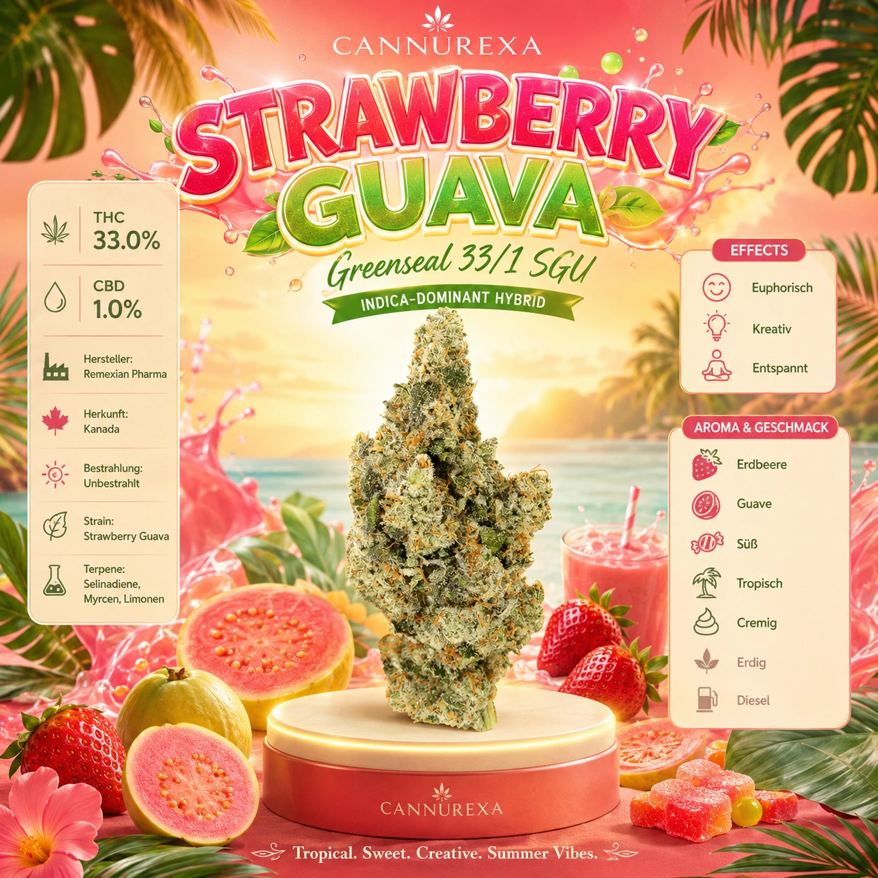 Greenseal 33/1 SGU Strawberry Guava