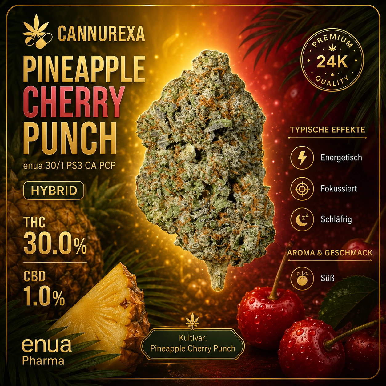 enua 30/1 PS3 CA PCP Pineapple Cherry Punch